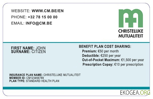 Carte d'assurance maladie belge